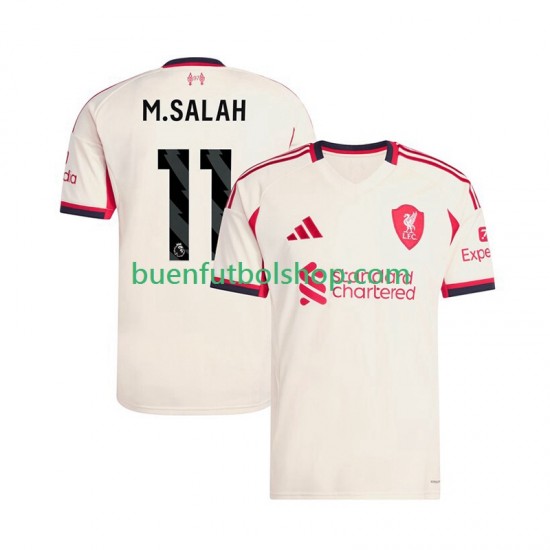 Camiseta de Fútbol Liverpool Mohamed Salah 11 2025-2026 Segunda Equipación Manga Corta Hombre