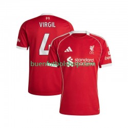 Camiseta de Fútbol Liverpool Virgil van Dijk 4 2025-2026 Primera Equipación Manga Corta Hombre Camiseta de Fútbol Liverpool Virgil van Dijk 4 2025-2026 Primera Equipación Manga Corta Hombre