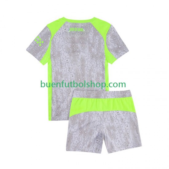 Camiseta de Fútbol Manchester City 2025-2026 Tercera Equipación Manga Corta Niño