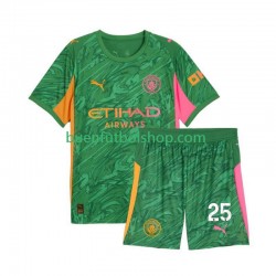 Camiseta de Fútbol Manchester City Portero Gianluigi Donnarumma 25 2025-2026 Primera Equipación Manga Corta Niño