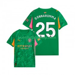 Camiseta de Fútbol Manchester City Portero Gianluigi Donnarumma 25 2025-2026 Primera Equipación Manga Corta Hombre