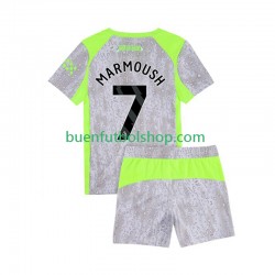 Camiseta de Fútbol Manchester City Omar Marmoush 7 2025-2026 Tercera Equipación Manga Corta Niño
