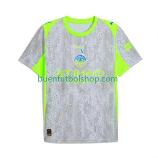 Camiseta de Fútbol Manchester City 2025-2026 Tercera Equipación Manga Corta Hombre