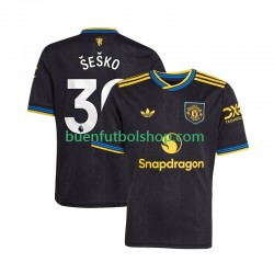 Camiseta de Fútbol Manchester United Benjamin Sesko 30 2025-2026 Tercera Equipación Manga Corta Hombre