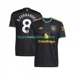 Camiseta de Fútbol Manchester United Bruno Fernandes 8 2025-2026 Tercera Equipación Manga Corta Hombre