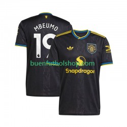 Camiseta de Fútbol Manchester United Bryan Mbeumo 19 2025-2026 Tercera Equipación Manga Corta Hombre