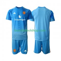 Camiseta de Fútbol Manchester United Portero 2025-2026 Primera Equipación Manga Corta Niño