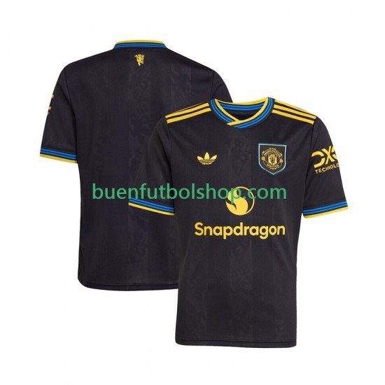 Camiseta de Fútbol Manchester United 2025-2026 Tercera Equipación Manga Corta Hombre