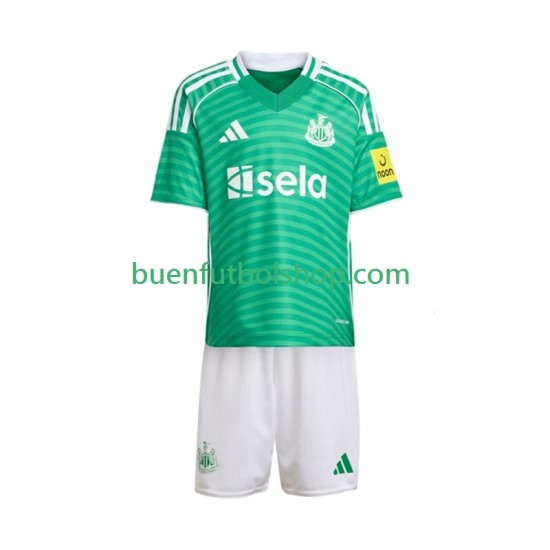 Camiseta de Fútbol Newcastle United 2025-2026 Segunda Equipación Manga Corta Niño