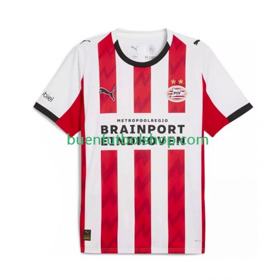 Camiseta de Fútbol PSV Eindhoven 2025-2026 Primera Equipación Manga Corta Hombre