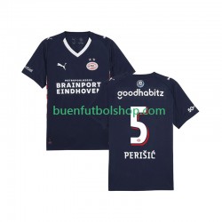 Camiseta de Fútbol PSV Eindhoven Ivan Perisic 5 2025-2026 Segunda Equipación Manga Corta Hombre