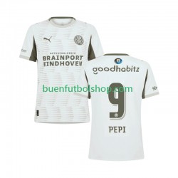 Camiseta de Fútbol PSV Eindhoven Ricardo Pepi 9 2025-2026 Tercera Equipación Manga Corta Hombre