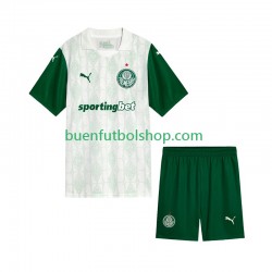 Camiseta de Fútbol Palmeiras 2025-2026 Segunda Equipación Manga Corta Niño