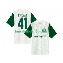 Camiseta de Fútbol Palmeiras Estevao 41 2025-2026 Segunda Equipación Manga Corta Hombre
