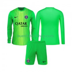 Camiseta de Fútbol Paris Saint-Germain Portero 2025-2026 Segunda Equipación Manga Larga Niño