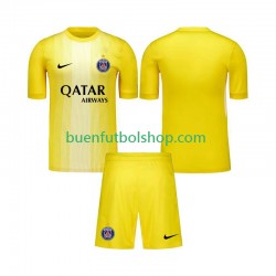 Camiseta de Fútbol Paris Saint-Germain Portero 2025-2026 Tercera Equipación Manga Corta Niño
