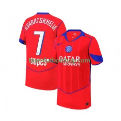 Camiseta de Fútbol Paris Saint-Germain Khvicha Kvaratskhelia 7 2025-2026 Tercera Equipación Manga Corta Hombre