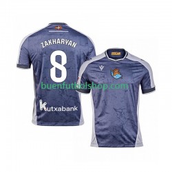 Camiseta de Fútbol Real Sociedad Arsen Zakharyan 8 2025-2026 Segunda Equipación Manga Corta Hombre