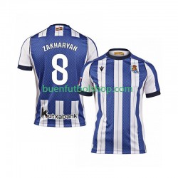 Camiseta de Fútbol Real Sociedad Arsen Zakharyan 8 2025-2026 Primera Equipación Manga Corta Hombre
