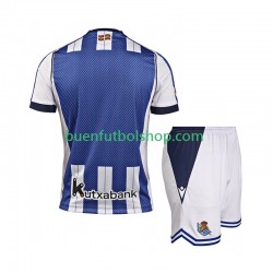 Camiseta de Fútbol Real Sociedad 2025-2026 Primera Equipación Manga Corta Niño