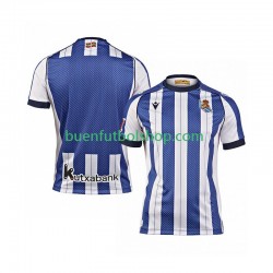 Camiseta de Fútbol Real Sociedad 2025-2026 Primera Equipación Manga Corta Hombre