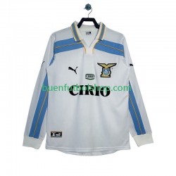 Camiseta de Fútbol SS Lazio Retro 1999 2000 Segunda Equipación Manga Larga Hombre
