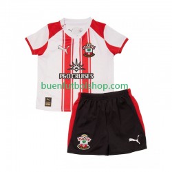 Camiseta de Fútbol Southampton 2025-2026 Primera Equipación Manga Corta Niño
