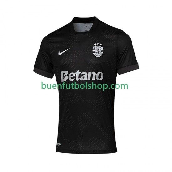 Camiseta de Fútbol Sporting CP 2025-2026 Segunda Equipación Manga Corta Hombre