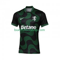 Camiseta de Fútbol Sporting CP 2025-2026 Segunda Equipación Cuarta Equipación Manga Corta Hombre