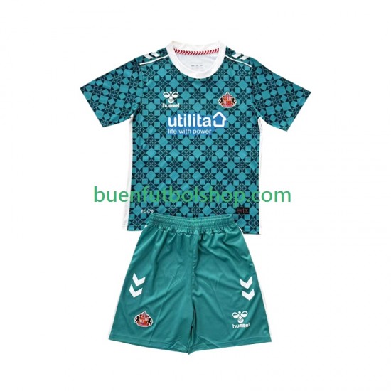Camiseta de Fútbol Portero Sunderland 2025-2026 Primera Equipación Manga Corta Niño