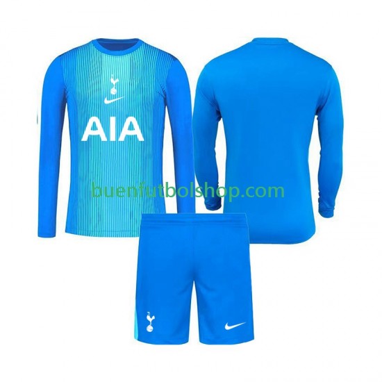 Camiseta de Fútbol Tottenham Hotspur Portero 2025-2026 Segunda Equipación Manga Larga Niño