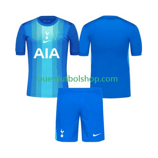 Camiseta de Fútbol Tottenham Hotspur Portero 2025-2026 Segunda Equipación Manga Corta Niño