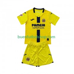 Camiseta de Fútbol Villarreal CF 2025-2026 Primera Equipación Manga Corta Niño