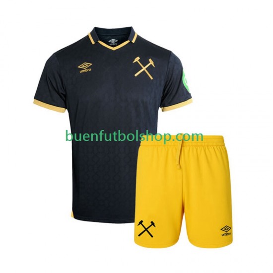 Camiseta de Fútbol West Ham United 2025-2026 Tercera Equipación Manga Corta Niño