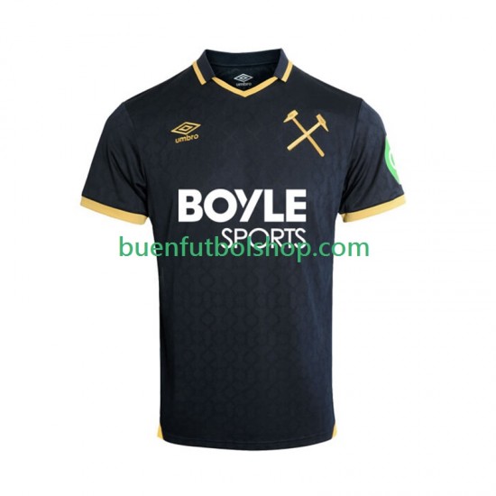 Camiseta de Fútbol West Ham United 2025-2026 Tercera Equipación Manga Corta Hombre