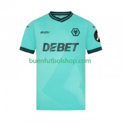 Camiseta de Fútbol Wolverhampton Wanderers 2024-2025 Segunda Equipación Manga Corta Hombre