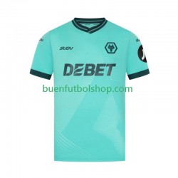 Camiseta de Fútbol Wolverhampton Wanderers 2025-2026 Segunda Equipación Manga Corta Hombre