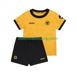 Camiseta de Fútbol Wolverhampton Wanderers 2025-2026 Primera Equipación Manga Corta Niño