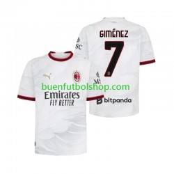 Camiseta de Fútbol AC Milan Gimenez 7 2026-2027 Segunda Equipación Manga Corta Hombre