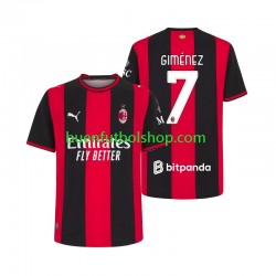 Camiseta de Fútbol AC Milan Gimenez 7 2026-2027 Primera Equipación Manga Corta Hombre