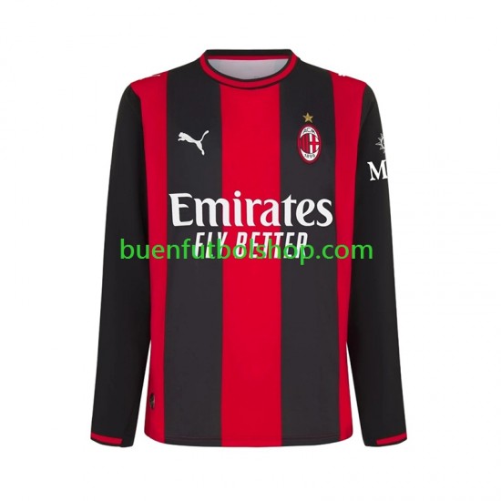 Camiseta de Fútbol AC Milan 2026-2027 Primera Equipación Manga Larga Hombre