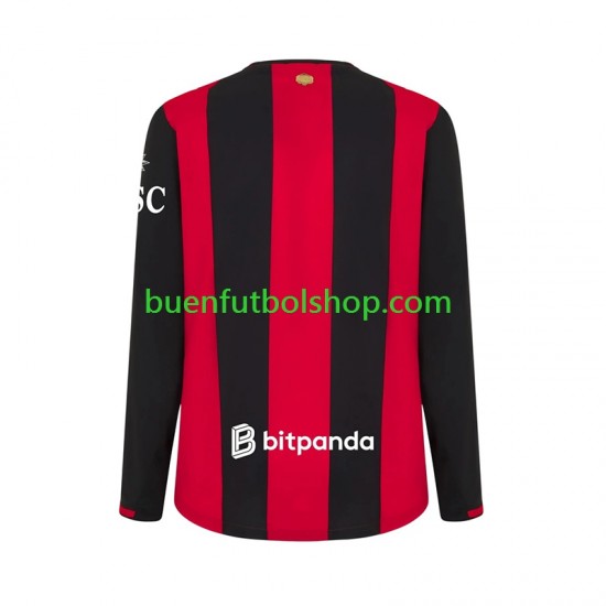 Camiseta de Fútbol AC Milan 2026-2027 Primera Equipación Manga Larga Hombre