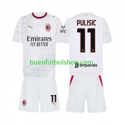 Camiseta de Fútbol AC Milan Pulisic 11 2026-2027 Segunda Equipación Manga Corta Niño