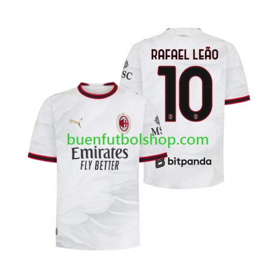 Camiseta de Fútbol AC Milan Rafael Leao 10 2026-2027 Segunda Equipación Manga Corta Hombre