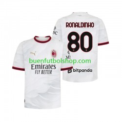Camiseta de Fútbol AC Milan Ronaldinho 80 2026-2027 Segunda Equipación Manga Corta Hombre