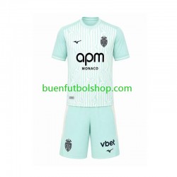 Camiseta de Fútbol AS Monaco 2026-2027 Tercera Equipación Manga Corta Niño