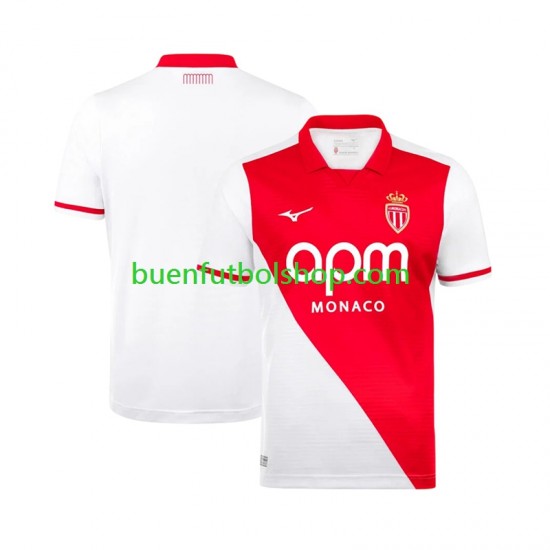 Camiseta de Fútbol AS Monaco 2026-2027 Primera Equipación Manga Corta Hombre