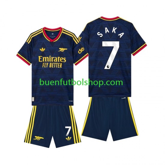Camiseta de Fútbol Arsenal Bukayo Saka 7 2026-2027 Segunda Equipación Manga Corta Niño Camiseta de Fútbol Arsenal Bukayo Saka 7 2026-2027 Segunda Equipación Manga Corta Niño