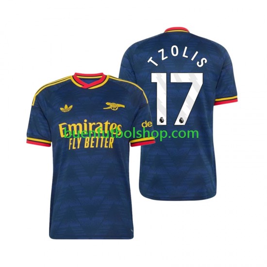 Camiseta de Fútbol Arsenal Christos Tzolis 17 2026-2027 Segunda Equipación Manga Corta Hombre