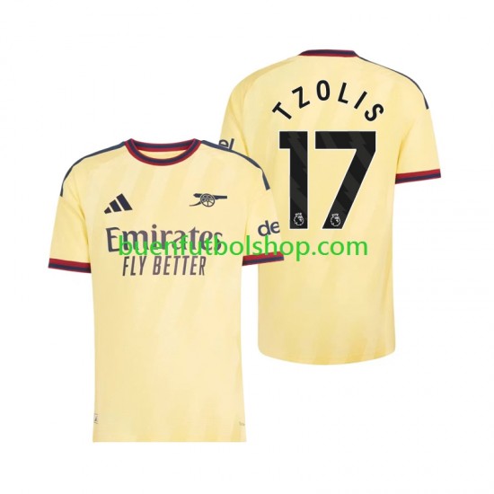 Camiseta de Fútbol Arsenal Christos Tzolis 17 2026-2027 Tercera Equipación Manga Corta Hombre